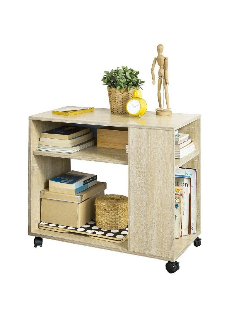 Home Gallery "home gallery Side Table with Storage Shelves  W70 X H61 X D35" - Image 2