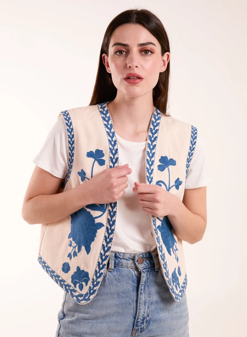 Embroidered Detailed Waistcoat