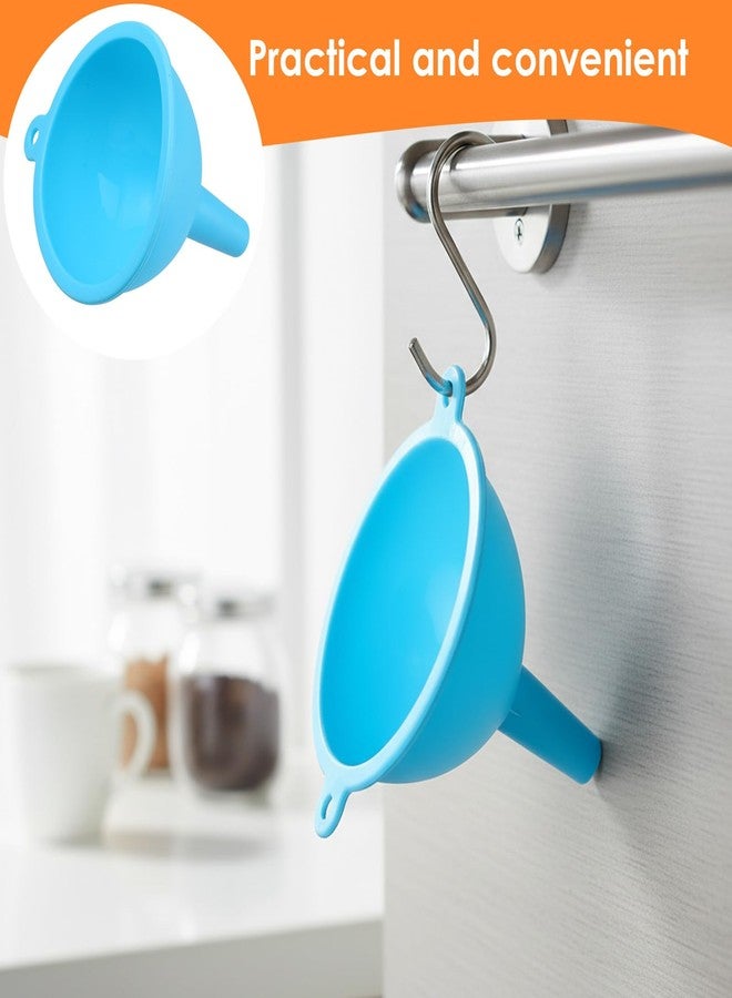 HaiFafafaing 4 Pcs Silicone Kitchen Funnels - Flexible Condiment Sauce Canning Wide Mouth Funnel - Funnels for Kitchen Use Filling Bottles Jars Cans Powder Liquid Spices - Image 5