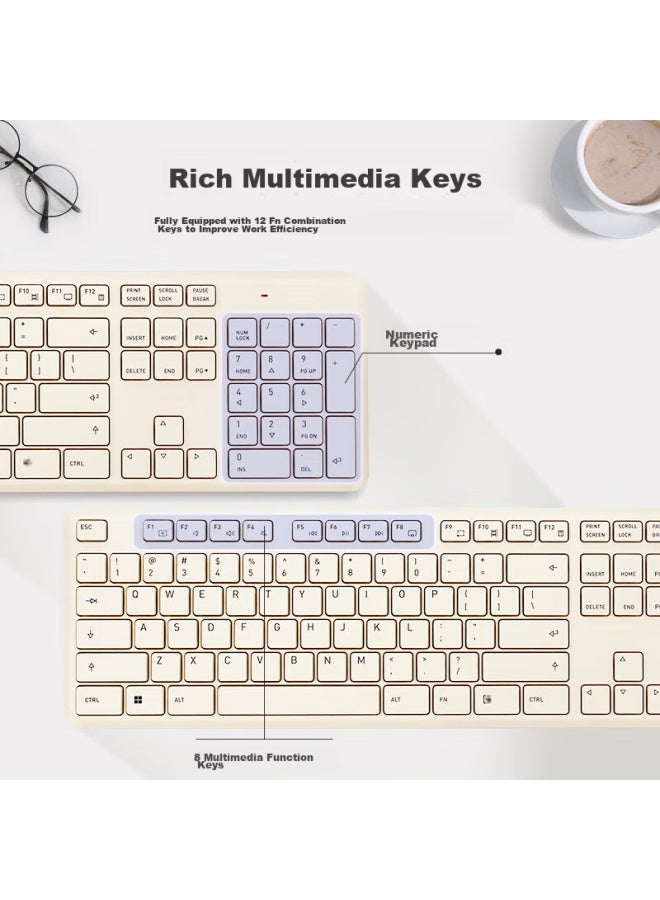 Cherry Dw2300 Wireless Keyboard And Mouse Combo, Wireless Keyboard For Computer, External Keyboard For Laptop, Business Office And Home Use - Image 4