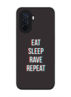 Stylizedd Rugged Black edge case for Huawei Nova Y70  Slim fit Soft Case Flexible Rubber Edges Anti Drop TPU Gel Thin Cover - Rave Routine  - Image 1