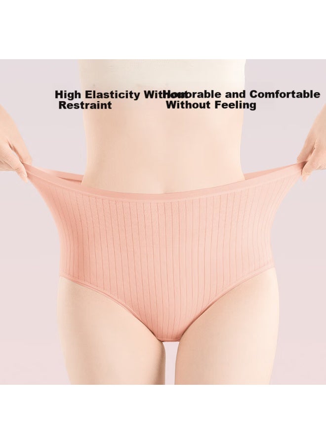 Dr.chu 5-pack Pure Cotton Colored Disposable Underwear For Women, Sterilized, No-wash, Daily-use, Colorful, For Pregnant Women, Postpartum Women, And Women During Menstruation, Ladies' XL - Image 4