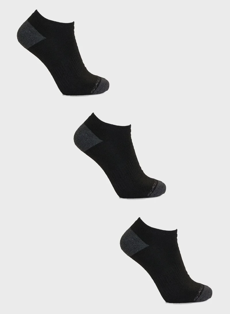SKECHERS 3 Pack No Show Socks