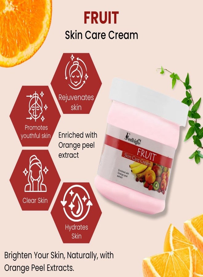 FEELHIGH جل الوجه بالفواكه 500 مل غني بخلاصة الفراولة لإزالة خلايا الجلد الميتة وترطيب البشرة، وكريم الوجه بالفواكه 500 مل | عبوة من قطعتين | طقم عناية بالوجه للرجال والنساء - Image 3