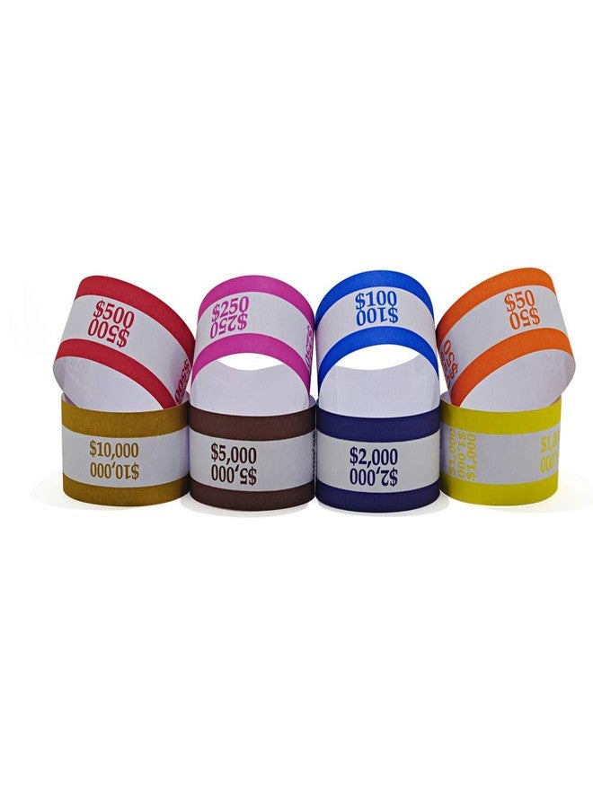 L LIKED Pack of 400 Money Band Bundles Self Sealing Currency Straps for Bill Wrappers (50 of Each - 400 Assorted) - Image 3
