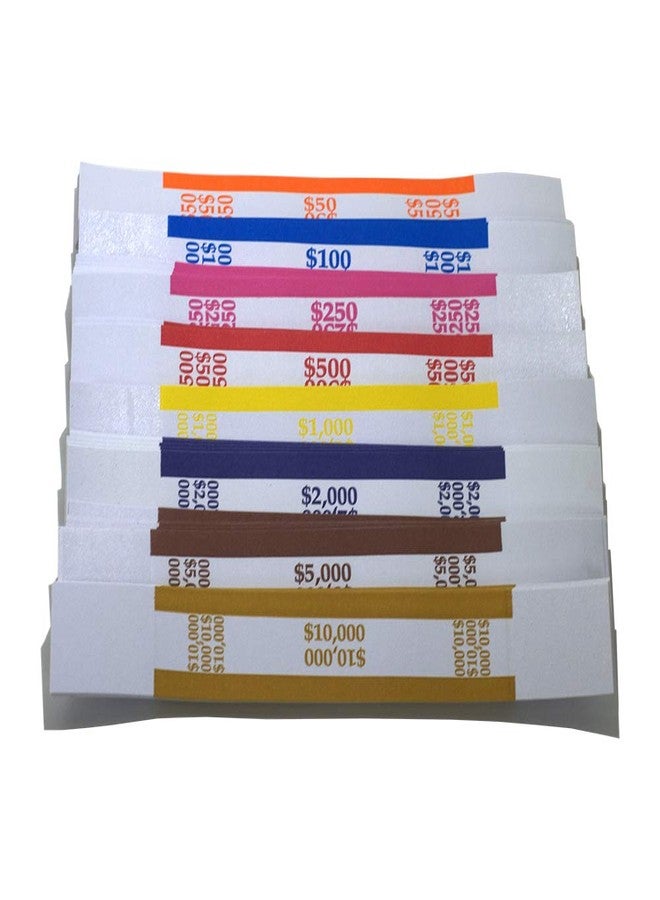 L LIKED Pack of 400 Money Band Bundles Self Sealing Currency Straps for Bill Wrappers (50 of Each - 400 Assorted) - Image 5