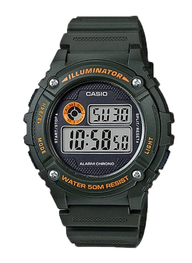 CASIO Resin Digital Wrist Watch W-216H-3BVDF - Image 1