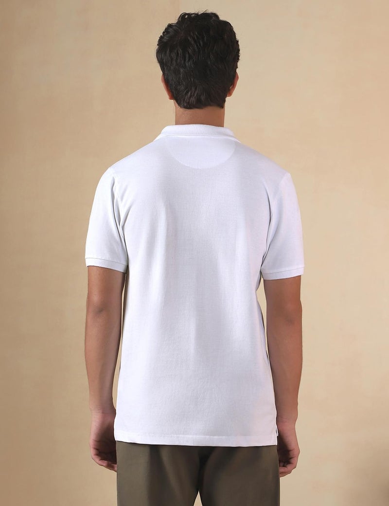 Fyltr Men's Polo T-Shirt Regular fit, Lunar White,Large - Image 2