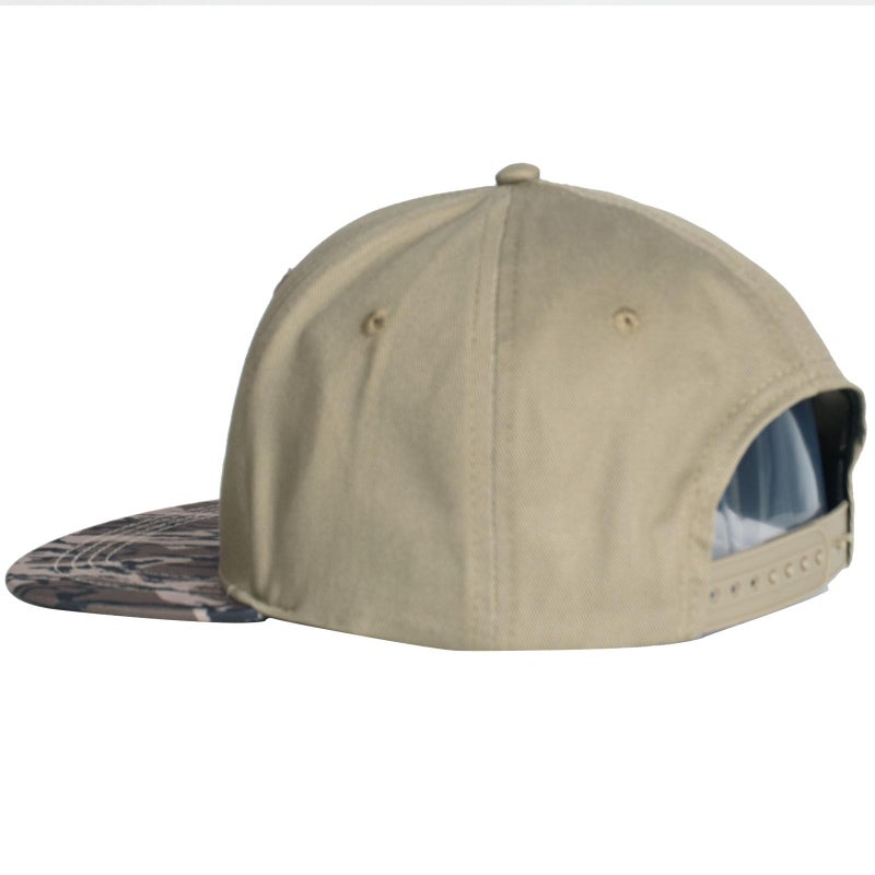 EDTREK Elite Youth Country Hat for Big Kids - Boys Snapback Hat with Flat Brim (Wood Ash with Bottomland Camo - Wood Duck) - Image 3