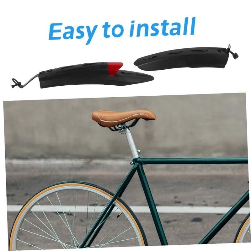 Front Rear Mountain Bike Mudguard Splash Guard Easy Install for Mud Rain - Image 5