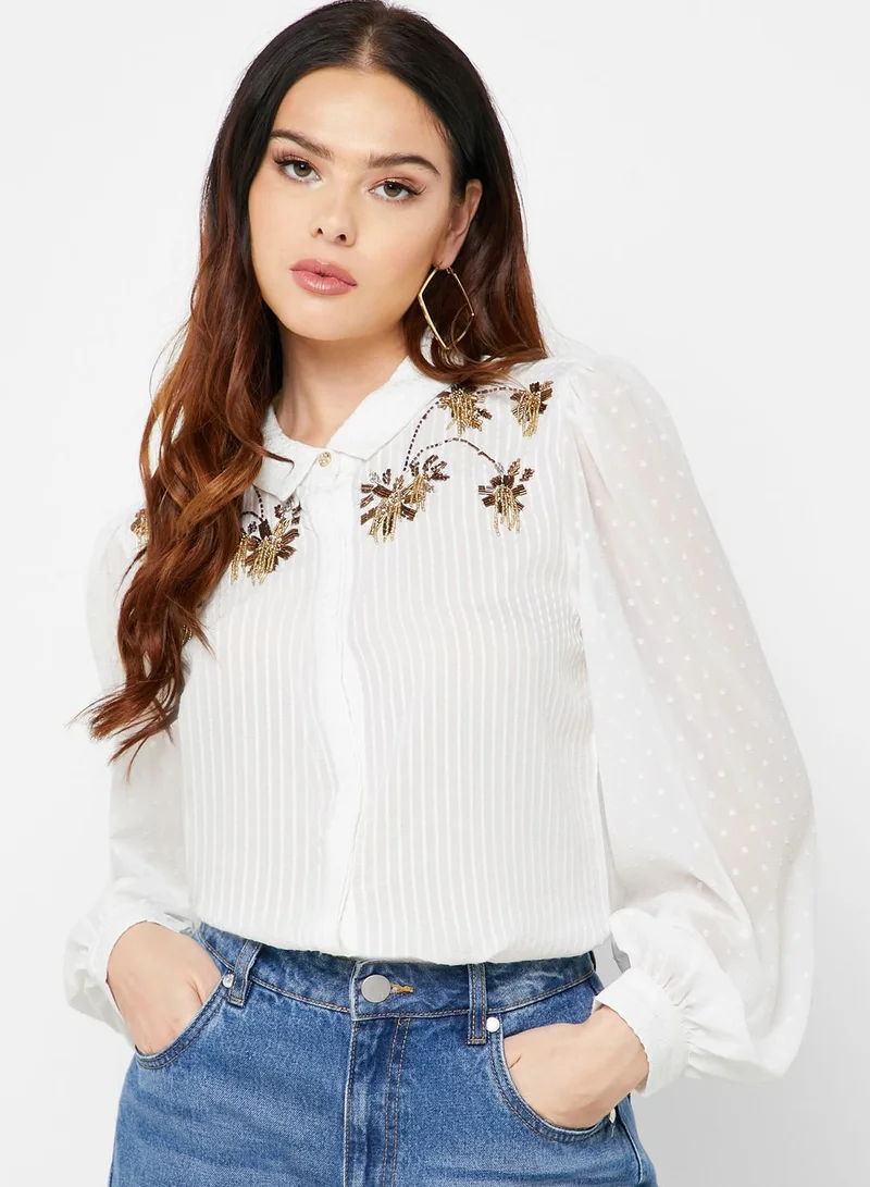 Iconic Embroidered Detail Shirt