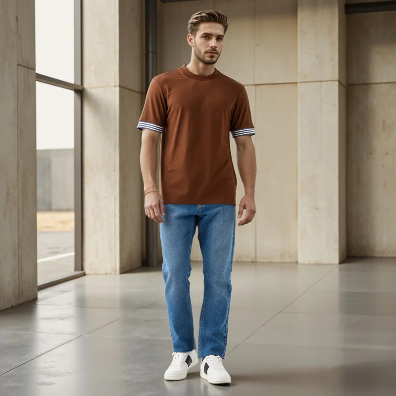 سبلاش فيڤ تيشيرت بياقة دائرية وتفاصيل مميزة