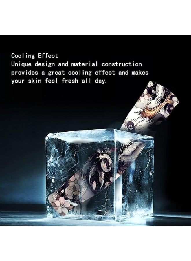 Showday UV Sun Protection Arm Sleeves for Men & Women-UPF 50+ Sports Compression Cooling Sleeve-Unique TATTOO SLEEVE Gift - Image 4