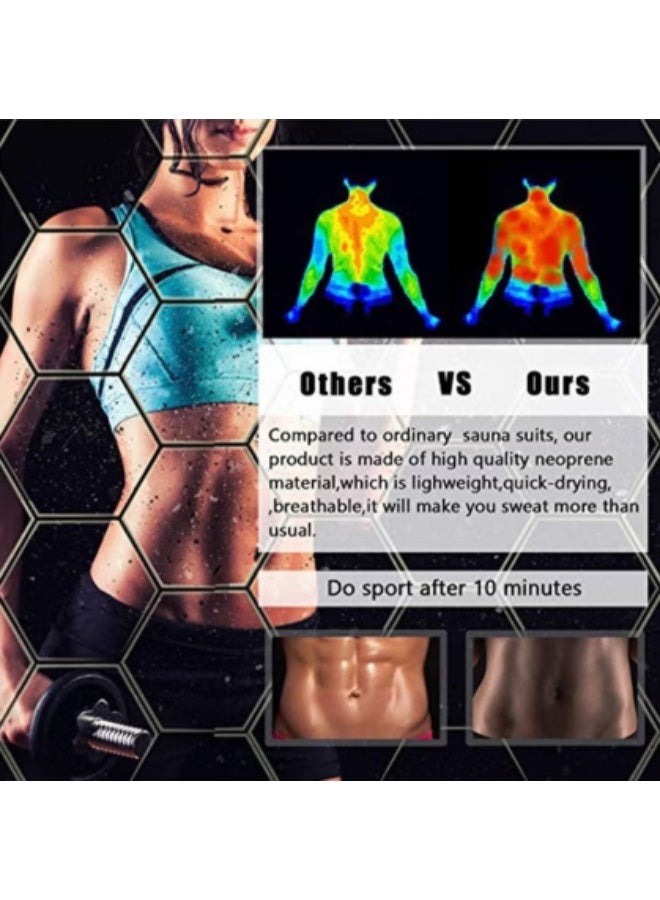 Arabest Sauna Suit Set for Women, Long Sleeve + Pants, Burn More, Sweat More, Sweat Enhancing Workout Outfit for Weight Loss size M - Image 5