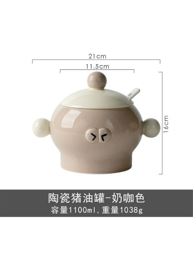 Porcelain soup bowl with porcelain lid + porcelain spoon - white color - Image 5