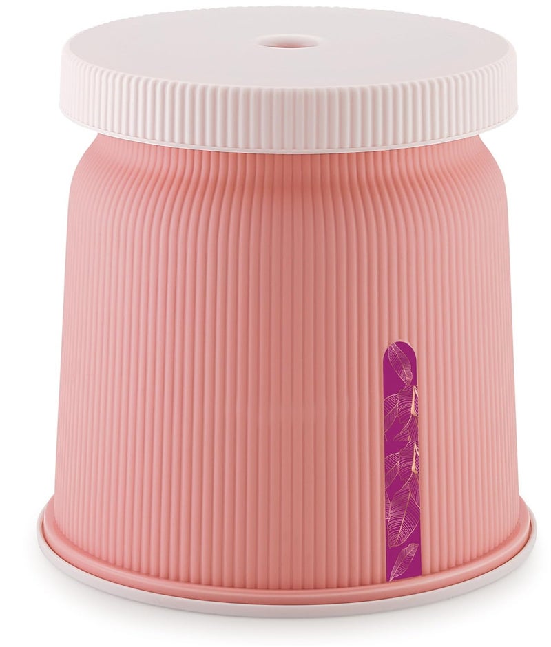 Liza Liza Newton 11Piece Complete Bathroom Essential Set for Home, Kitchen & Bathroom Includes 20L Bucket, 18 L Tub, Big Stool, Dustbin, and More (Pack of 11) Pink - Image 3