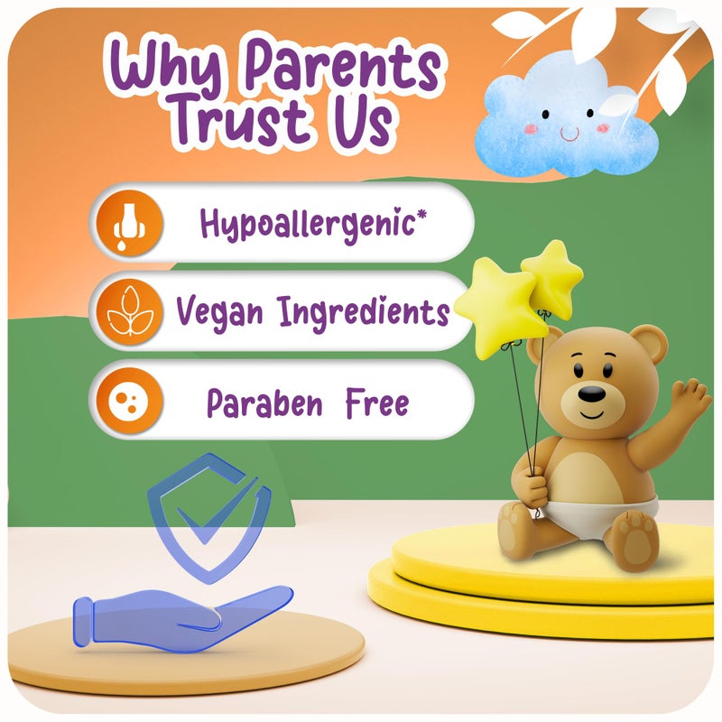 Ricitos de Oro Curls & Waves Shampoo: Defines & Highlights Natural Curls, Moisturizes & Smoothes, Frizz Control, Deep Cleanses Scalp, Baby Shampoo, Ideal for Kids & Toddlers, 16.9 oz, 2-Pack - Image 5