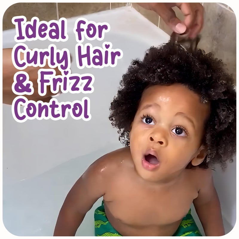 Ricitos de Oro Curls & Waves Shampoo: Defines & Highlights Natural Curls, Moisturizes & Smoothes, Frizz Control, Deep Cleanses Scalp, Baby Shampoo, Ideal for Kids & Toddlers, 16.9 oz, 2-Pack - Image 2