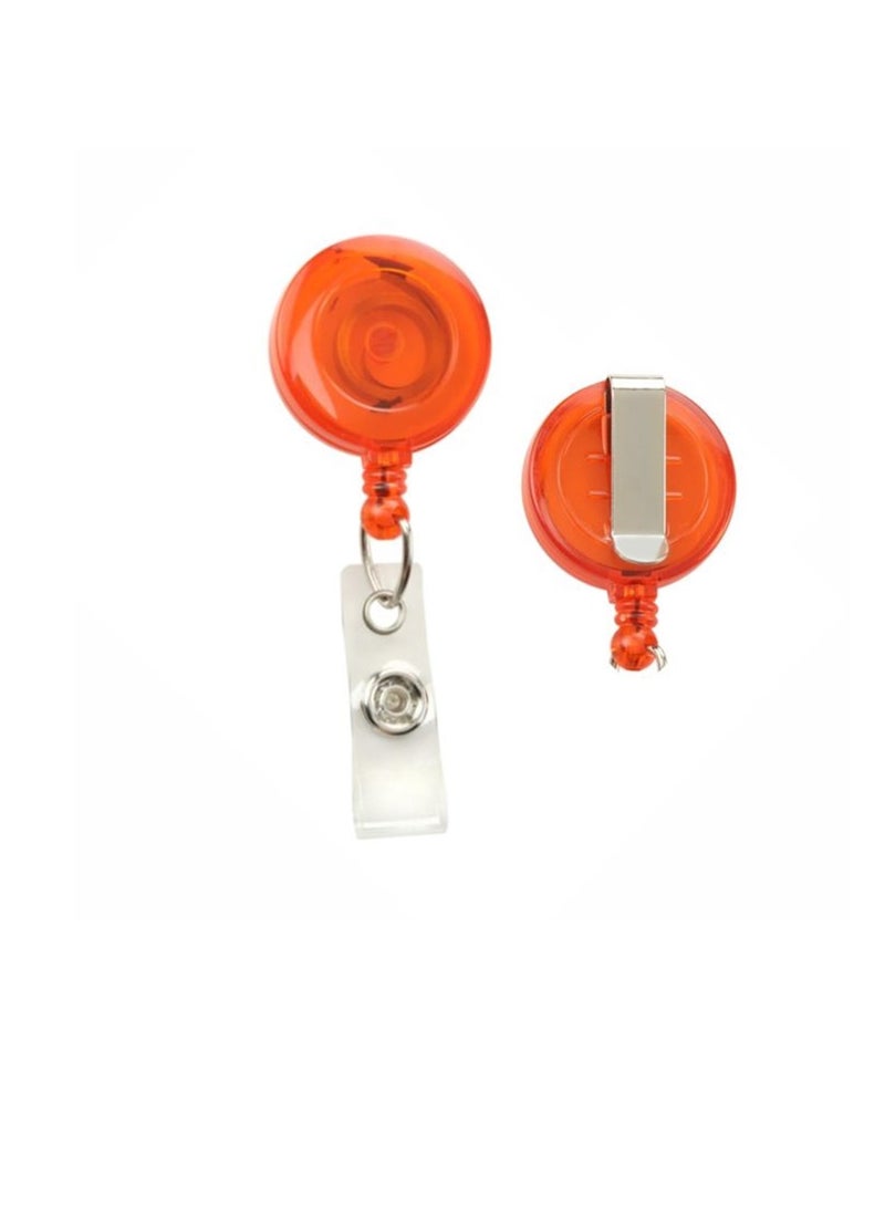 10-Piece Badge Reel For ID Cards Assorted Colours - Image 3