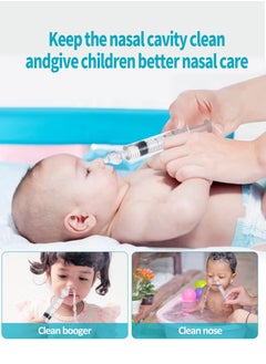 Beirui Baby Nasal Aspirator, Professional Rinse Syringe, 2PCS Baby Nasal Rinse, Portable Baby Nasal Cleaner Quick Rinse Device, Nasal Aspirator for Kids  - Image 3