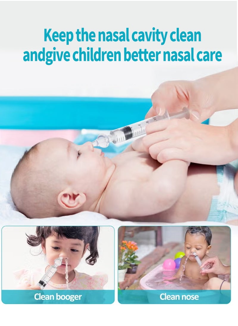 Beirui Baby Nasal Aspirator, Professional Rinse Syringe, 2PCS Baby Nasal Rinse, Portable Baby Nasal Cleaner Quick Rinse Device, Nasal Aspirator for Kids  - Image 3