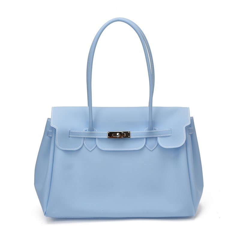 Premium Jelly Tote Bag 2026 Summer New Style Large Capacity Shoulder Bag for Women - Image 5