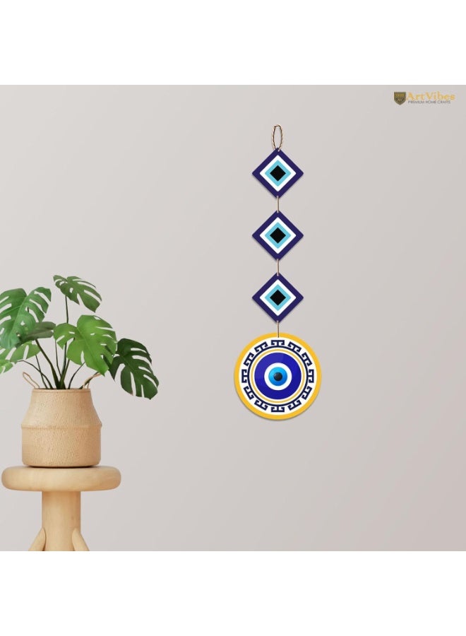 Artvibes Attractive Design Wooden Wall Hanging for Home Decor | Decoration Livingroom | Modern Artworks Items | Peace Charm Accents | Door Entrance Decorative Hangings (WH_8502N) - Image 2