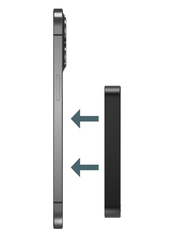 Momax Q.Mag X1 بطارية لاسلكية مغناطيسية 10000 مللي أمبير في الساعة USB-C حتى 20 وات مخرج PD - أسود - Image 3