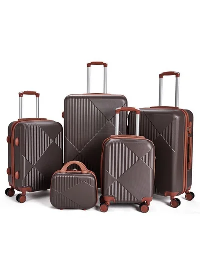 LIMRA Travel Bags From limra it consists of 5 luggage bags with a modern design and a solid brown color