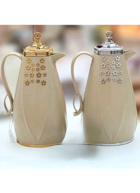 Thermos set for tea and coffee from AlSaif Light brown