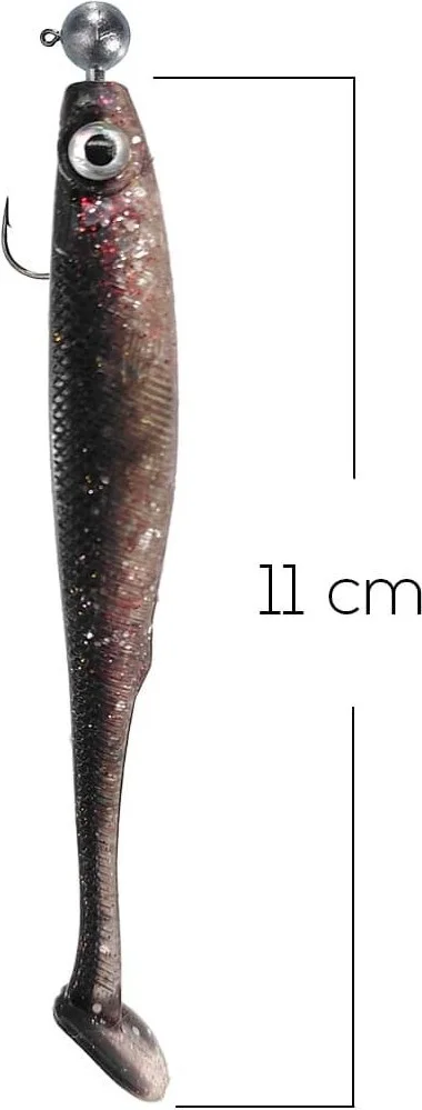 ريوجي Mister Shad 11 cm Silicone Fish Bait with Jighead 3 Gr