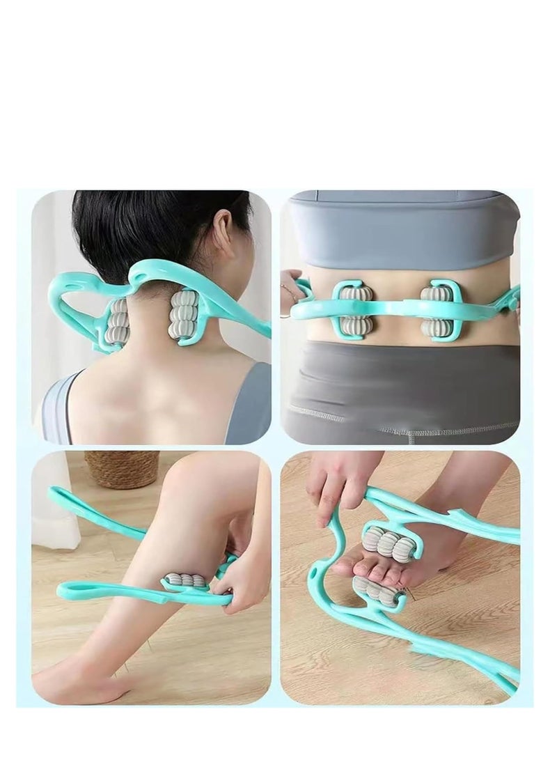 Cool Baby COOLBABY Neck Massager Roller with 6 Massage Balls, Deep Tissue Trigger Point Massage Tool for Pain Relief in Neck, Shoulders, Back, Waist, and Legs, Handheld Muscle Relaxer (Pink) - Image 5