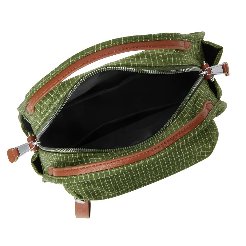CATSEA Women's Elegant Solid Color Shoulder Bag Fashionable Zipper Crossbody Bags Soft Top Handle Handbag Purse - Image 5