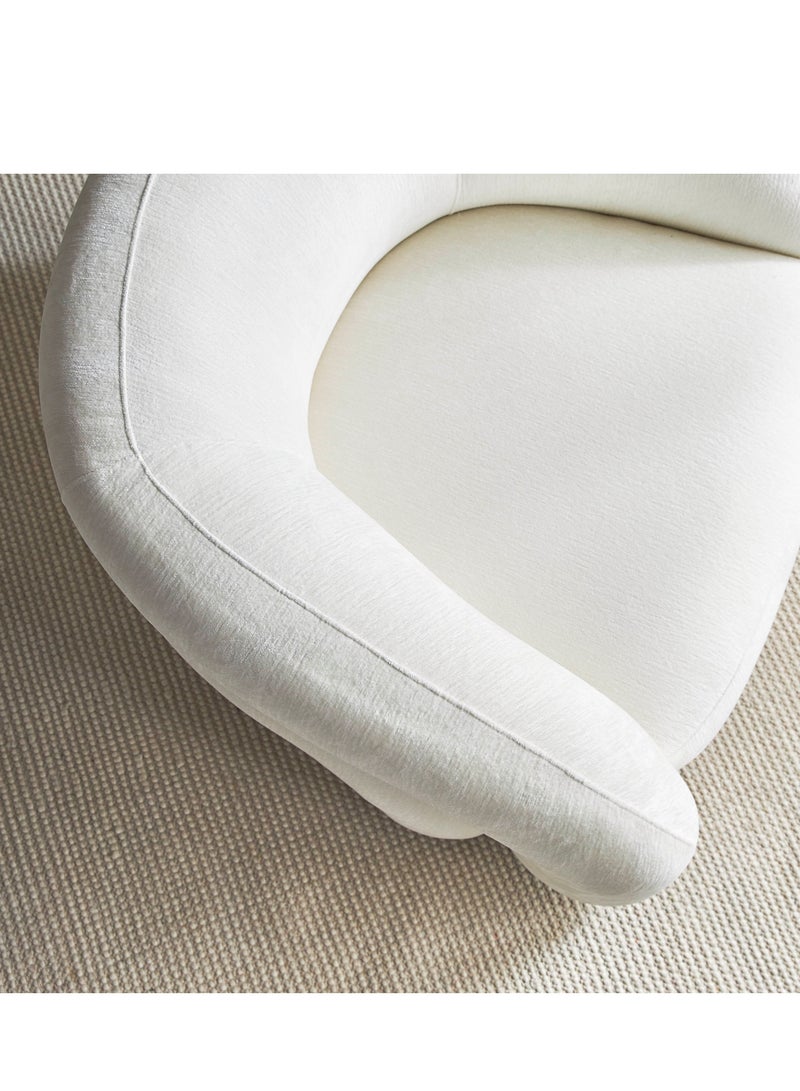 هاوس ون كرسي من القماش والخشب السويدي 83x94x70 سم - بيج - Image 4