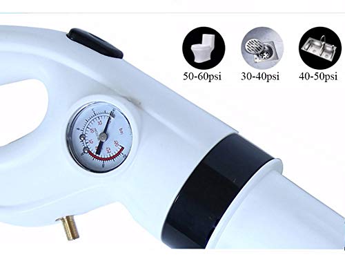 REPLEX Toilet Plunger, Drain Unblocker, Powerful Manual Pneumatic Dredge Equipment. High Pressure Air Drain Blaster Cleaner High Efficient, Applied to Kitchen, Bathroom, Clogged Pipe - Image 3
