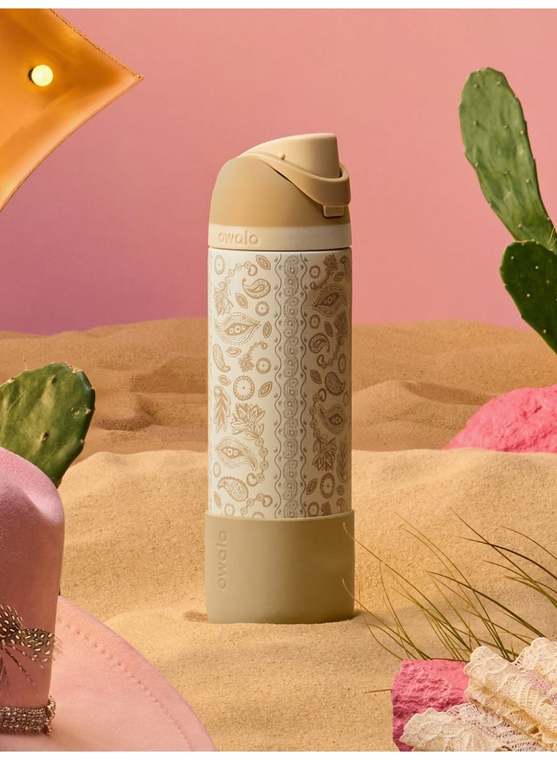 Owala FreeSip Sway Water Bottle with Straw, 32oz, Vintage Floral Print, Leak-Proof for Travel - Image 3