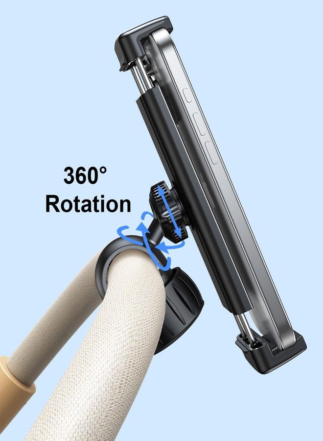 OATSBASF Stroller Phone Holder, Cell Phone Mount Pole Clamp for Baby Stroller, 360 Degree Rotation Phone Holder for Stroller Golf Cart Bike Shopping Carts, for iPhone 16 15 Pro Max 14 13, Smartphones - Image 4