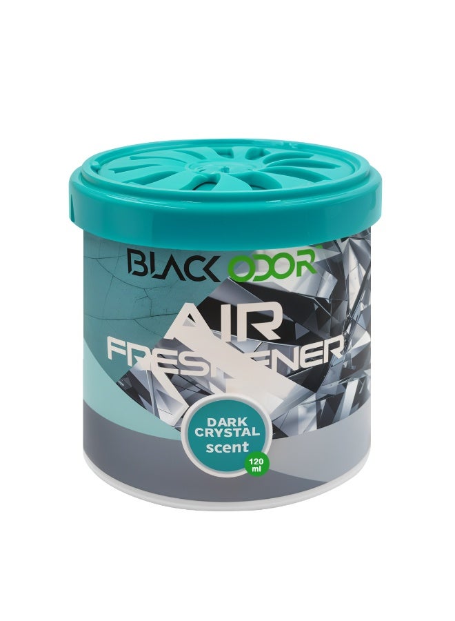 Black Odor Air Freshener Dark Crystal Scent – Long Lasting 120ml Solid Car & Home Freshener, Odor Eliminator for Bedroom, Office, Living Spaces & Vehicles – Non-Toxic, Eco-Friendly, Easy to Use BO-182 - Image 1