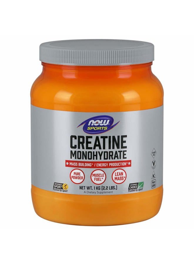 now Sports Nutrition, Creatine Monohydrate Powder, Mass Building*/Energy Production*, 2.2-Pound - Image 1