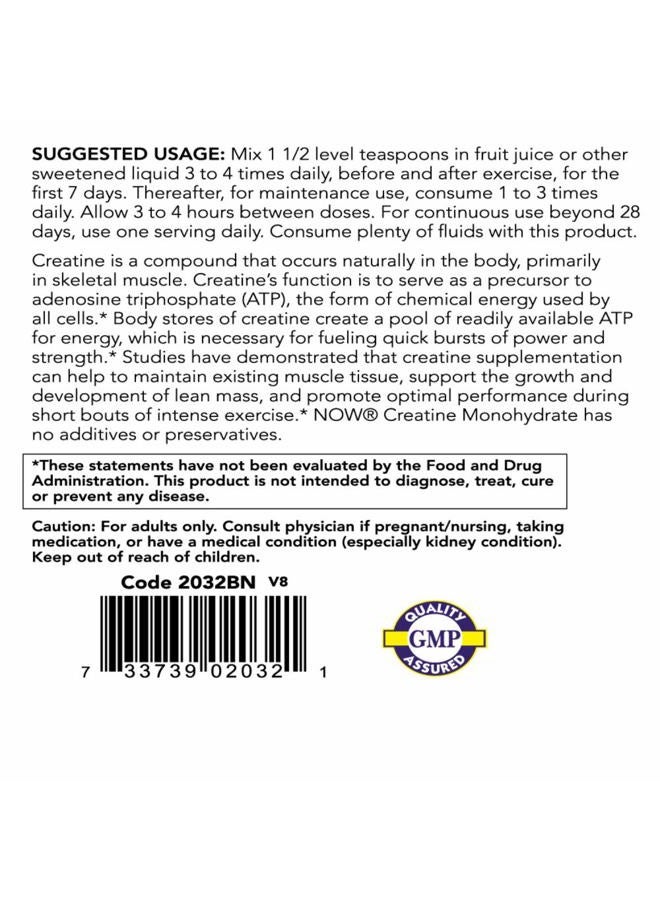 now Sports Nutrition, Creatine Monohydrate Powder, Mass Building*/Energy Production*, 2.2-Pound - Image 3
