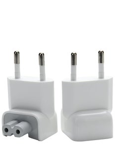 Generic Mac UK Plug Adapter, Travelling Wall Adapter Duck Head Type G Plug with Fuse for All MacBooks Power Adaptor, 12W 30W A-pple USB Power Adapter & iPhone/Ipod/Ibook Travel Charger etc (2 Pcs)  - Image 1