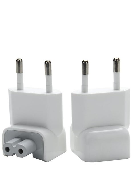 Mac UK Plug Adapter, Travelling Wall Adapter Duck Head Type G Plug with Fuse for All MacBooks Power Adaptor, 12W 30W A-pple USB Power Adapter & iPhone/Ipod/Ibook Travel Charger etc (2 Pcs)