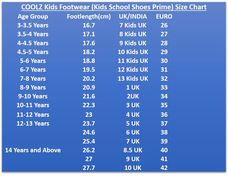 Coolz Unisex School Shoes (Black, 13) - Image 4