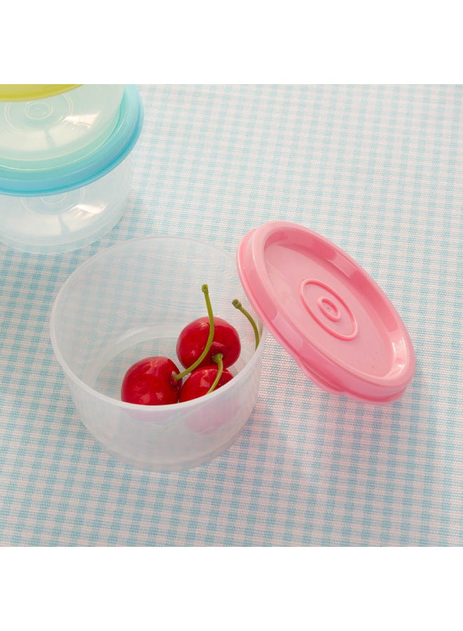 Small Round Plastic Preservation Box 160ml Food Storage Container For Cafeteria Sample Collection Meal Supplement-Specifications:160ml  - Image 4