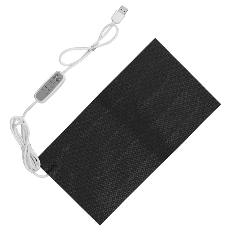 Temperature Regulating Heating Pad 4 Gear USB Power Waterproof Electric Cloth Heater DC5V 10x20cm/3.94x7.87in - Image 1