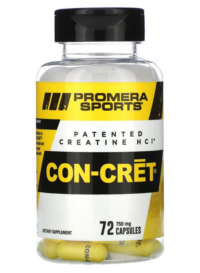 ConCret Creatine HCl 750 mg 72 Capsules