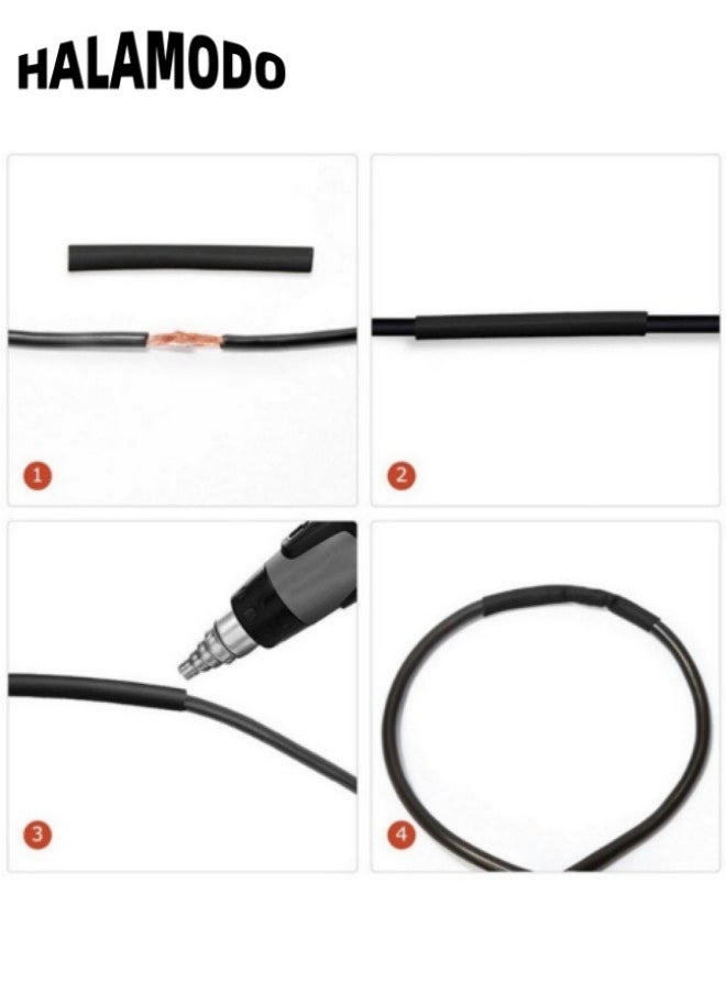 HALAMODO - 328pcs Heat Shrink Tube Kit 2:1 Ratio Adhesive Lined Marine Grade Shrink Wrap Industrial Heat Shrink Tubing Assorted Sleeving Tube Wrap Cable Wire Kit - Image 1
