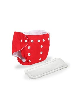 Chinmay Kids Combo Of Reusable Baby Washable Cloth Diaper Nappies With Multi Layered Micro Fibre Baby Insert Pads (Red & Green) (Set Of 2) (Assorted Colours)  - Image 3