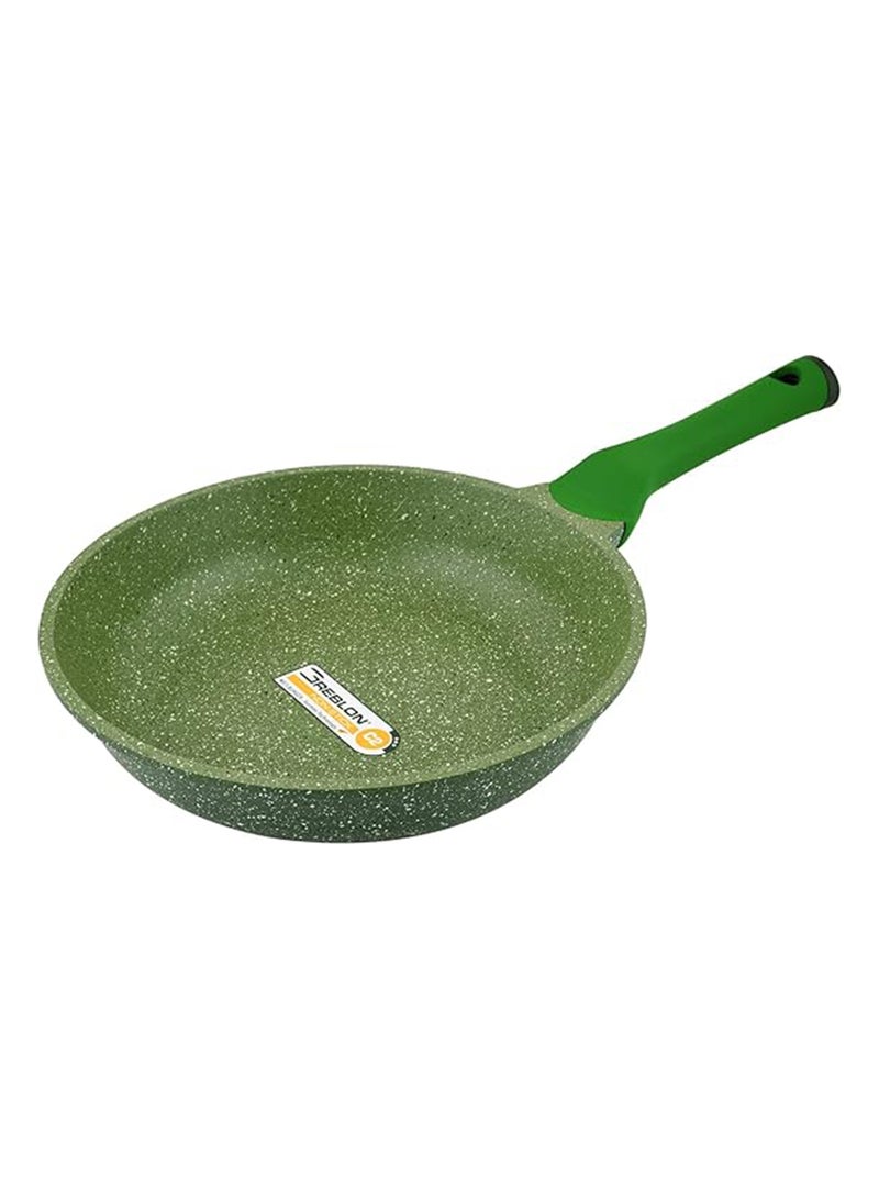 Prestige Granite Non-Stick Aluminium Fry Pan Green 28cm - Image 3