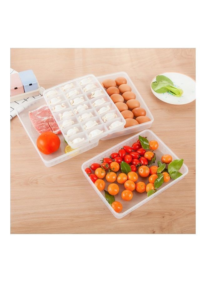 NIBEMINENT 24-Grid Food Storage Case White 31x23cm - Image 4
